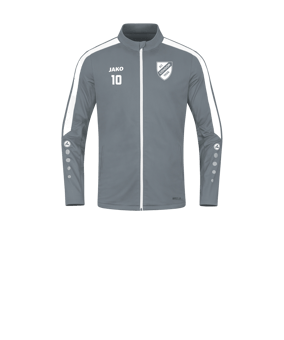 JAKO Power Polyesterjacke Kids Grau Weiss F840
