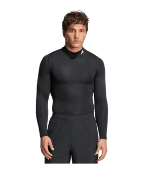 adidas Training Mockneck Longsleeve Schwarz