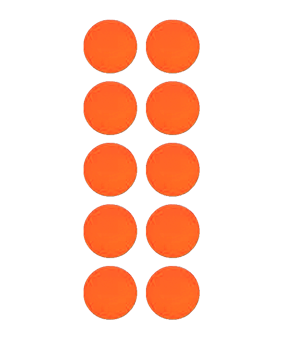 Cawila PRO Rundmagnet 10er Set 20mm Orange - orange