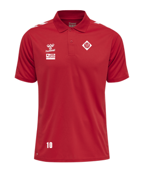 Hummel hmlCORE XK Functional Poloshirt Rot F3062