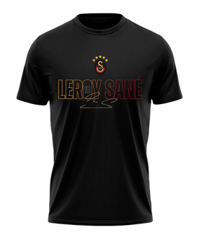 Galatasaray Istanbul Leroy Sane T-Shirt Schwarz - schwarz