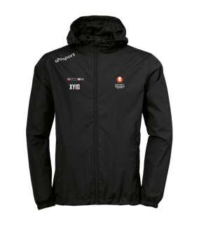 uhlsport Essential Regenjacke Schwarz Weiss F01 