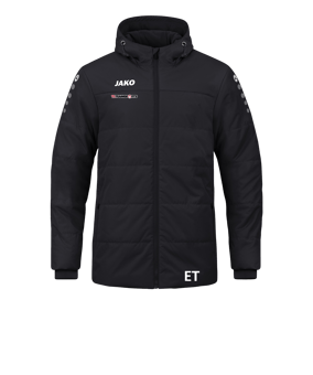 JAKO Team Coach Kapuzenjacke Schwarz F800