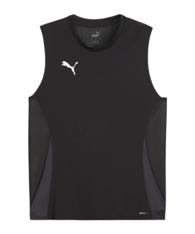 PUMA teamGOAL Tanktop Schwarz Weiss F03 - schwarz