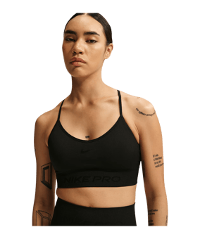 Nike Dri-Fit Seamless Reggiseno sportivo Donna Nero C010 - nero