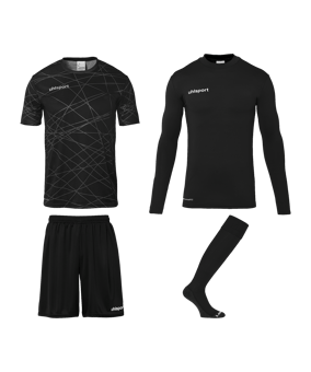 uhlsport Ensemble de maillots Enfants Noir C001 - noir