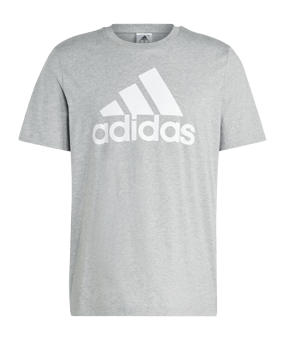 adidas Essentials Single Jersey Big Logo Tee Grey - grau