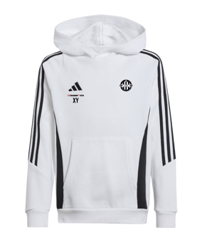 adidas Tiro 24 Hoody Kids Weiss Schwarz