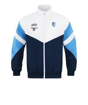 JAKO Retro Freizeitjacke Schwarz Weiss Blau F912