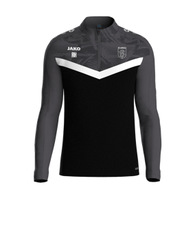 JAKO Iconic HalfZip Sweatshirt Schwarz F801