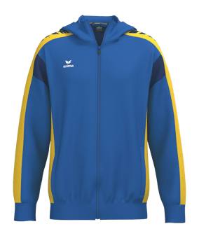 Erima Celebrate 125 Kapuzenjacke Kids Blau Fnewroyalgelb - blau