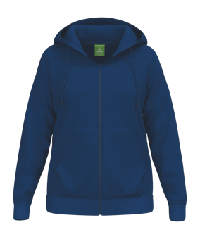 Erima TS Kapuzenjacke Damen Blau - blau