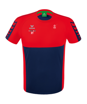 Erima Six Wings T-Shirt Kids Dunkelblau Rot