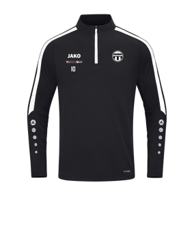 JAKO Power Sweatshirt Schwarz Weiss F800