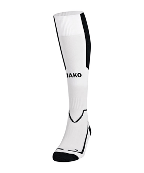 JAKO Lazio Stutzenstrumpf Weiss Schwarz F00 - weiss