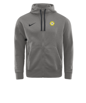 Nike Park 20 Fleece Kapuzenjacke Grau Schwarz F063