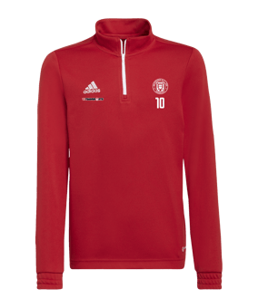 adidas Entrada 22 HalfZip Sweatshirt Kids Rot