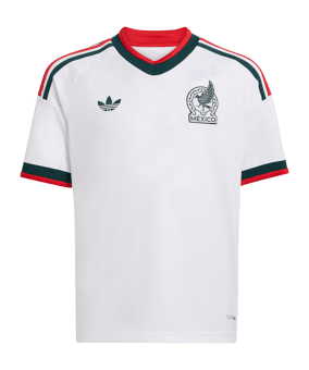 adidas FMF Mexiko Trikot Away WM 2026 Kids Weiß - weiss