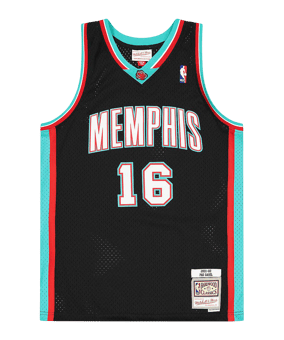 Mitchell and Ness NBA Memphis Grizzlies 2001-2002 Pau Gasol Swingman Trikot Schwarz - schwarz