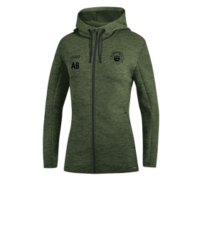 JAKO Premium Basic Kapuzenjacke Damen Grün F28