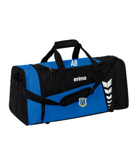 Erima Six Wings Sporttasche Gr. M Royal Schwarz