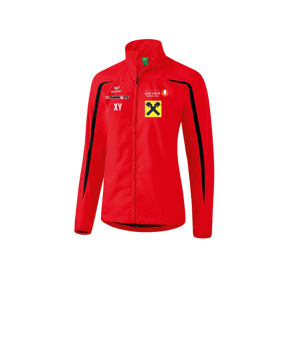 Erima Laufjacke Damen Rot Schwarz