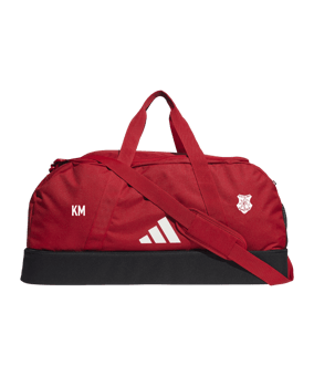 adidas Tiro League Duffel Bag Gr. L Rot Weiss