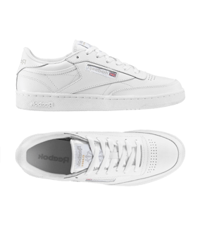 Reebok Club C85 Sneaker Damen Weiss Grau - weiss