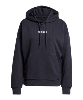 adidas Essentials Linear Hoody Damen Schwarz - schwarz
