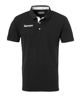 Kempa Prime Poloshirt Grau Schwarz F02 - schwarz
