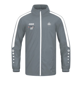 JAKO Power Allwetterjacke Grau Weiss F840