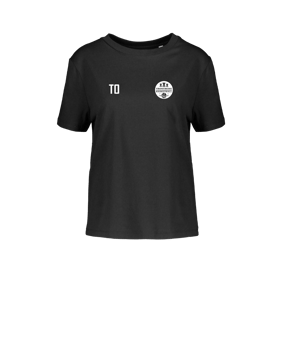 Merch Muser T-Shirt Women Black | #brustlogo weiß