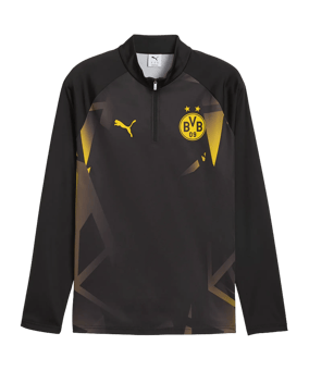 PUMA Borussia Dortmund Warm Up 14 Zip Top Noir C07 - noir