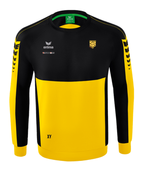 Erima Six Wings Sweatshirt Kids Gelb Schwarz