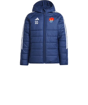 adidas Tiro 24 Winterjacke Kids Blau Weiss