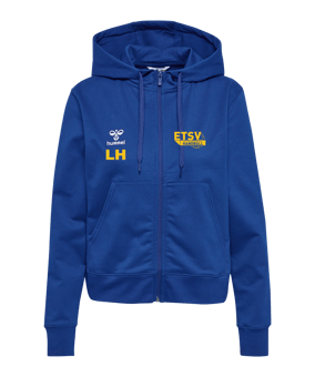 Hummel GO 2.0 Kapuzenjacke Damen Blau F7045
