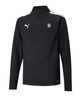 PUMA teamLIGA HalfZip Sweatshirt Kids Schwarz F03