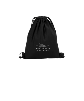 Merch Organic Premium Cotton Gymsack Black | #logo