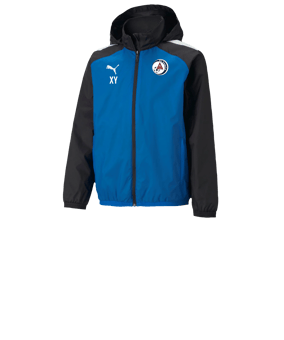 PUMA teamLIGA Allwetterjacke Kids Blau F02