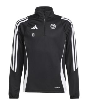 adidas Tiro 24 Trainingstop Kids Schwarz Weiss