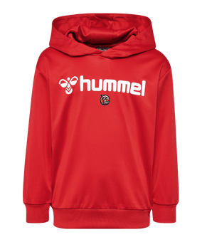 Hummel logo Sweat à capuche enfants rouge F3062