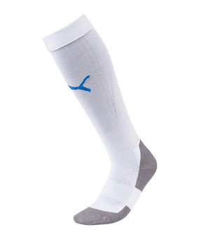 PUMA LIGA Socks Core Stutzenstrumpf Weiss Blau F12 - weiss