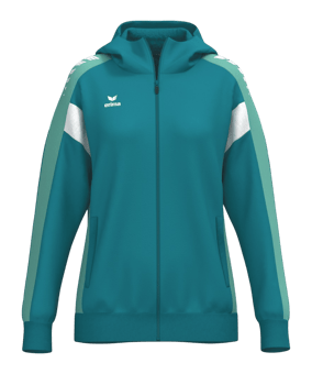 Erima Celebrate 125 Kapuzenjacke Damen Blau Ftahitianbluemint - blau