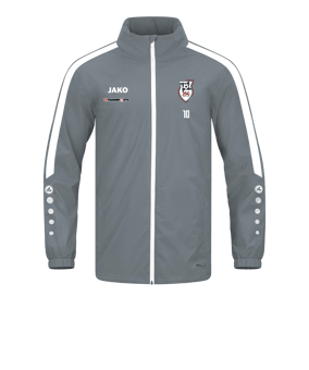 JAKO Power Allwetterjacke Grau Weiss F840