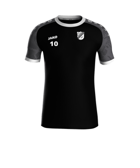 JAKO Iconic Trikot Schwarz Grau F801