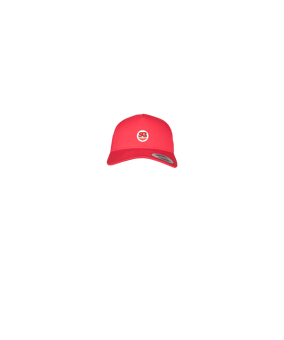 Merch 5 Panel Retro Trucker Cap Red | #logo4c