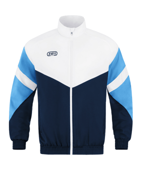 JAKO Retro Freizeitjacke Schwarz Weiss Blau F912 - blau