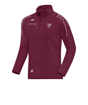 JAKO Classico Ziptop Dunkelrot F14