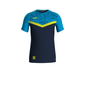 JAKO Iconic T-Shirt Kids Blau Gelb F914