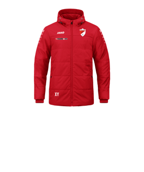JAKO Team Coach Kapuzenjacke Kids Rot F100